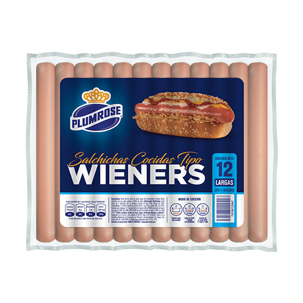 SALCHICHAS WIENERS LARGAS PLUMROSE