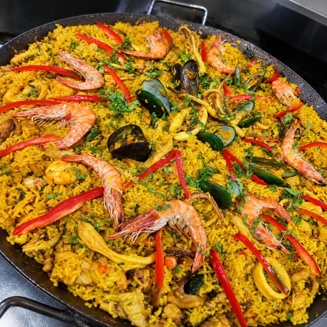 Paella Marinera de Mariscos