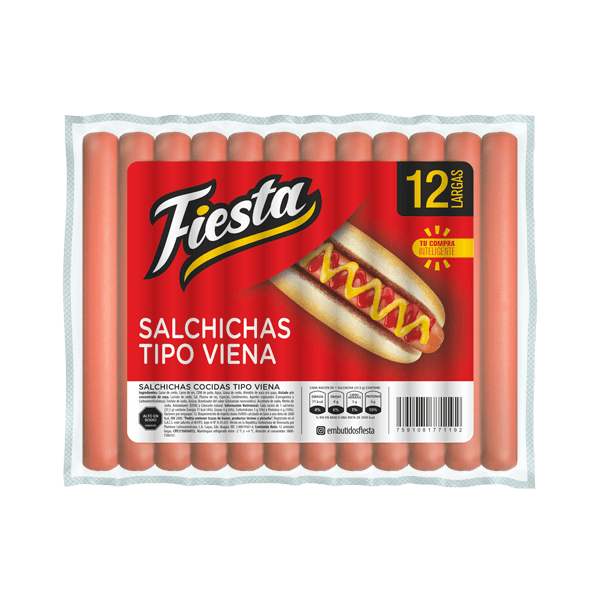 SALCHICHAS VIENA LARGAS FIESTA