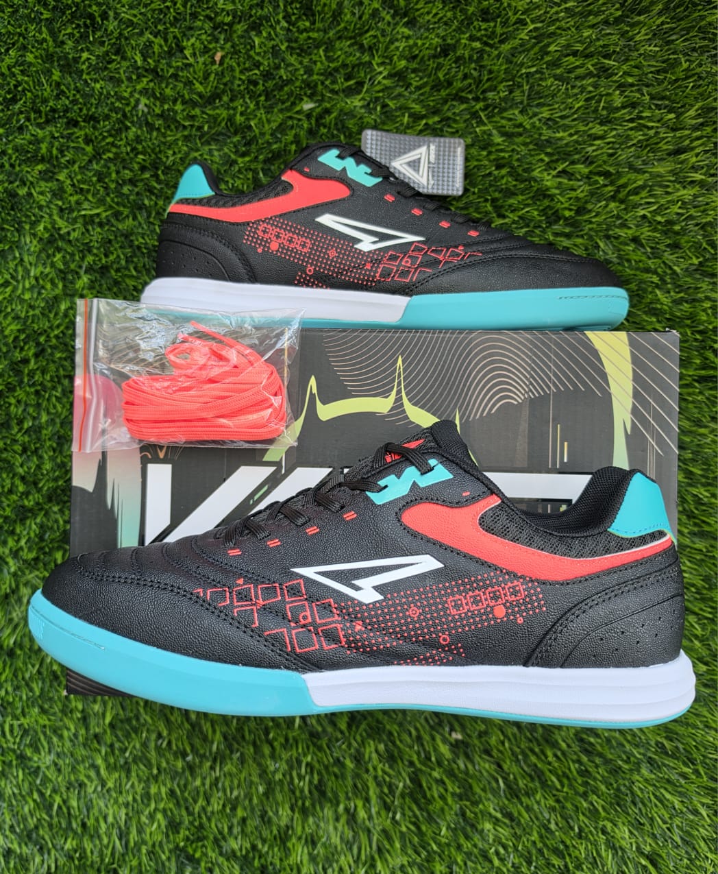 MAX Tech/Pixel (Negro/Turquesa/Rojo)